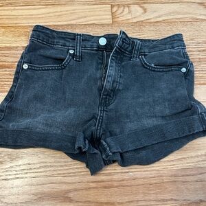 Black Jean shorts